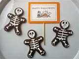 Sablés squelettes pour halloween (au chocolat)