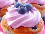 Cupcakes aux myrtilles (blueberry cupcake)