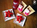 Tartelettes aux fraises et aux pralines roses et partenariat Maison de La Praline