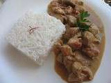 Poulet au curry rouge & son riz de l'himalaya