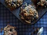 Muffins sans oeufs aux bleuets et à la cannelle