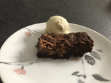 Brownie au beurre de cacahuete