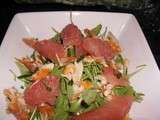 Salade mesclun au haddock