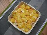 Gratin de pommes de terre au saumon fumé
