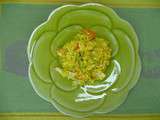 Risotto au haddock, poireau et curcuma