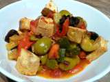 Mijoté de tofu aux olives et pruneaux