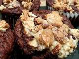 Muffins banane-chocolat en croûte de noix (paléo)