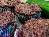 Muffins courgette chocolat coeur framboise ou ma recette du bonheur