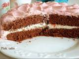 Pink cake Gâteau rose parfum cassis