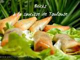 Bricks à la saucisse de Toulouse