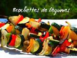 Brochettes de légumes
