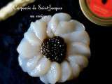 Carpaccio de Saint-Jacques au caviar