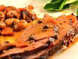 Cuissot de chevreuil sauce grand veneur