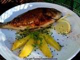 Dorade royale grillée à la poêle