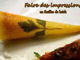Faire des impressions en feuilles de brick