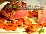 Grenadins de veau en croûte de moutarde