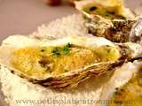 Huîtres gratinées au champagne