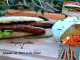 Merguez grillées et pomme de terre à la crème