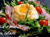 Nid d’œuf en salade