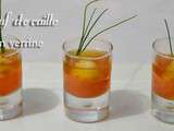 Oeuf de caille en verrine
