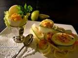 Oeuf mimosa à la chantilly de saumon