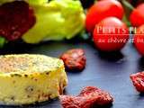 Petits flans au chèvre et basilic