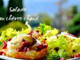 Salade au chèvre chaud