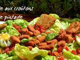 Salade aux croûtons de pintade