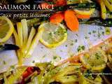 Saumon farci aux petits légumes