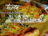 Tarte aux petits pois et carottes
