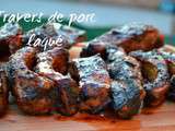 Travers de porc laqué