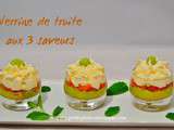 Verrine de truite fumée aux 3 saveurs