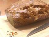 Cake olives noires / chèvre / chorizo (farine à la tomate)