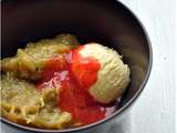 Dessert super simple pour accro de la rhubarbe pressé (qui doit retourner bronzer sur son transat)