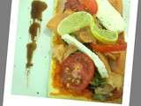 Tarte fine saumon saint marcelin aux couleurs d'été
