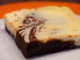 Brownie cheesecake marbré