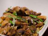 Poêlée d'endives et champignons au curry et paprika