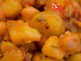 Pommes de terre aux pois chiches à l'indienne