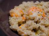 Quinoa aux crevettes et au safran