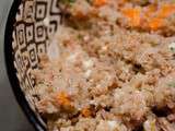 Salade de quinoa aux carottes, à la feta et au thon