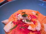 Salmorejo-soupe de tomates andalouse