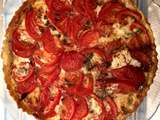 Tarte à la tomate et au gorgonzola mascarpone
