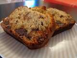 Cake a la bananes et aux pépites de chocolat