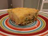 Clafoutis petit pois, lardons