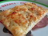 Pizza saumon et mozzarella