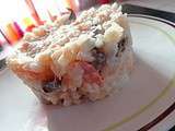 Risotto poisson, champignon