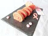 Biscuit roulé rose et ganache Tagada ®