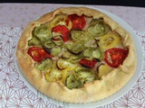 Tarte rustique thon et tomates