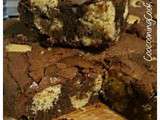 Brownie au chocolat avec inclusion de pâte à cookies