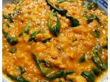 Curry de lentilles corail aux épinards